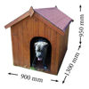 Immagine di Cuccia per cani misure mt.0,90x1,30 h.0,95 con pavimento art.NC0914.01