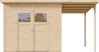 Immagine di Casetta misure mt.3,86x1,80 h.2,10 a pannelli con pavimento art.BSHPE6X8OT
